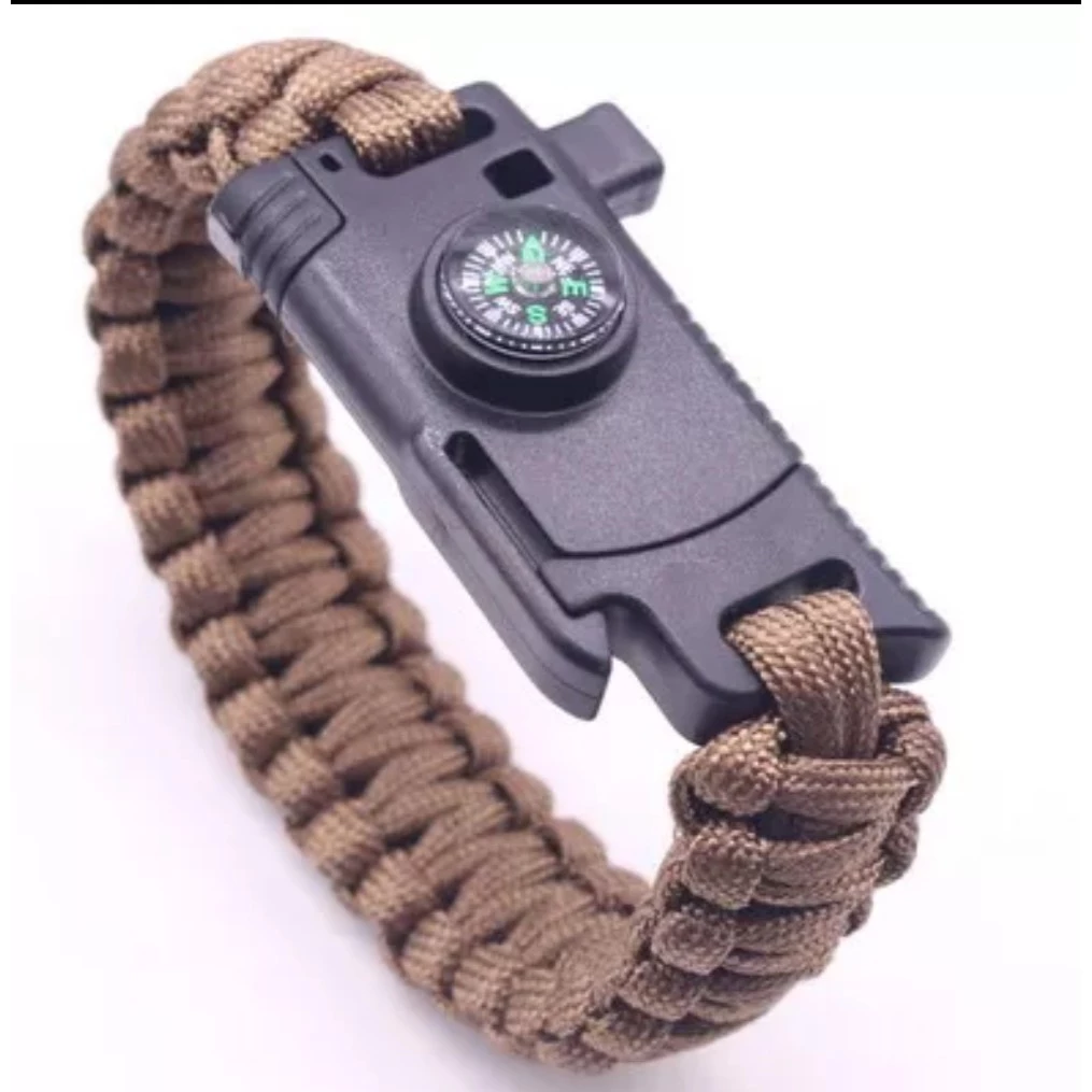 Pulseira Militar Paracord de Sobrevivência