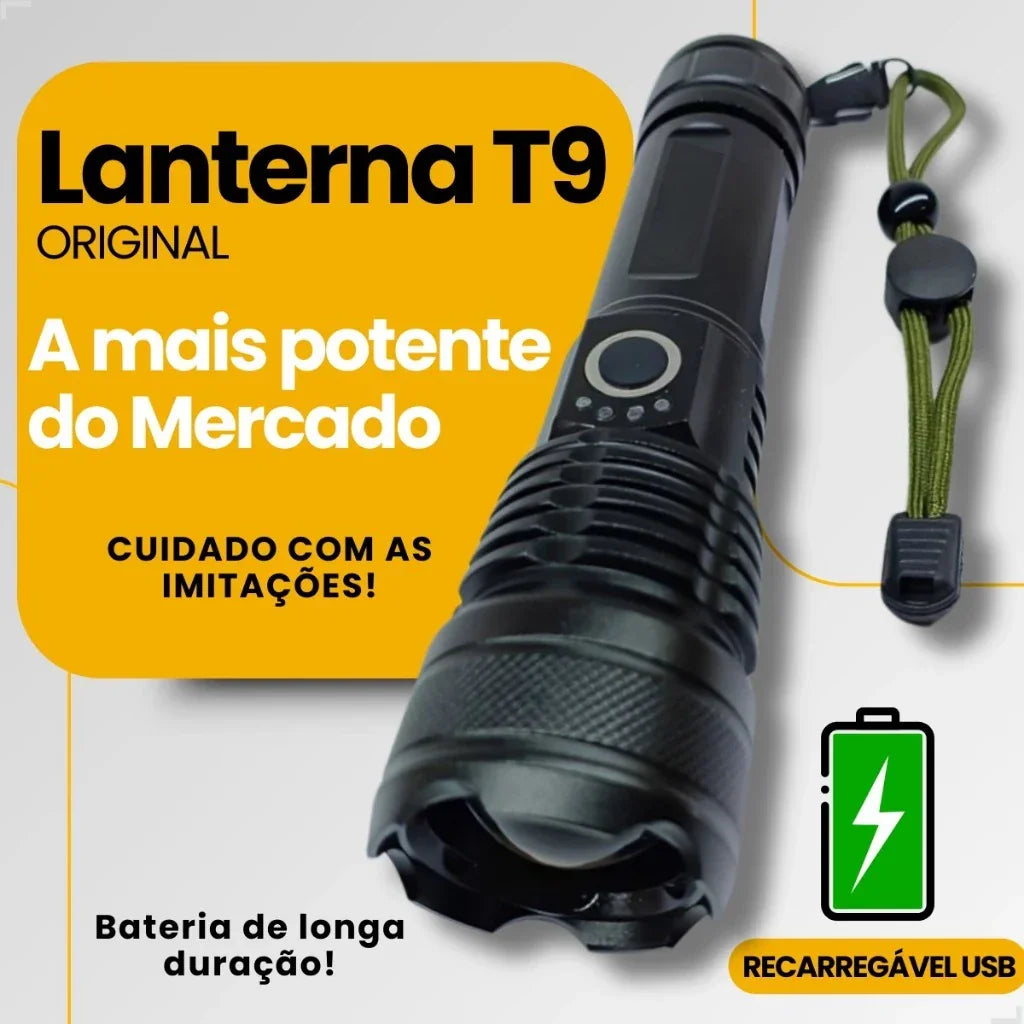 Lanterna Tática Super Potente T9