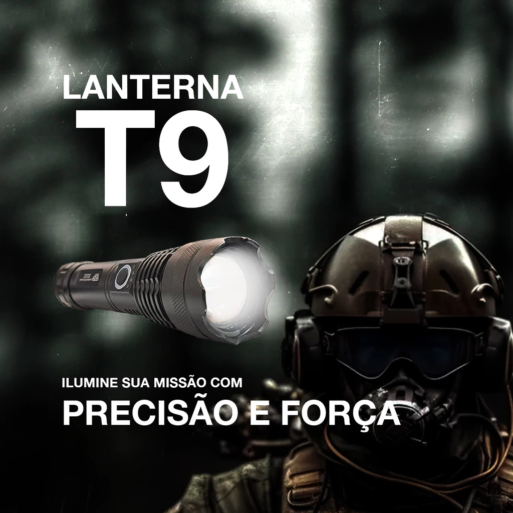 Lanterna Tática Super Potente T9