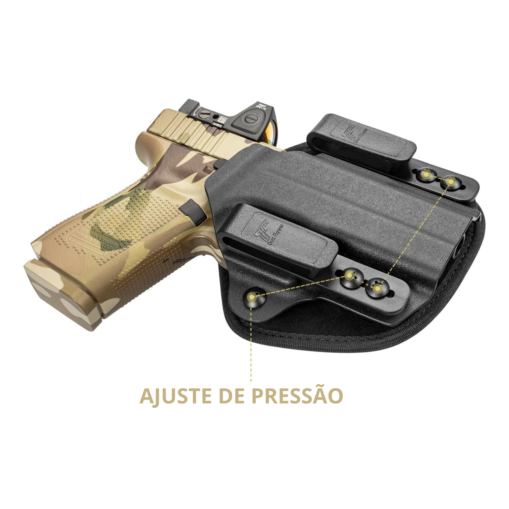 Coldre de Kydex Universal com Red Dot