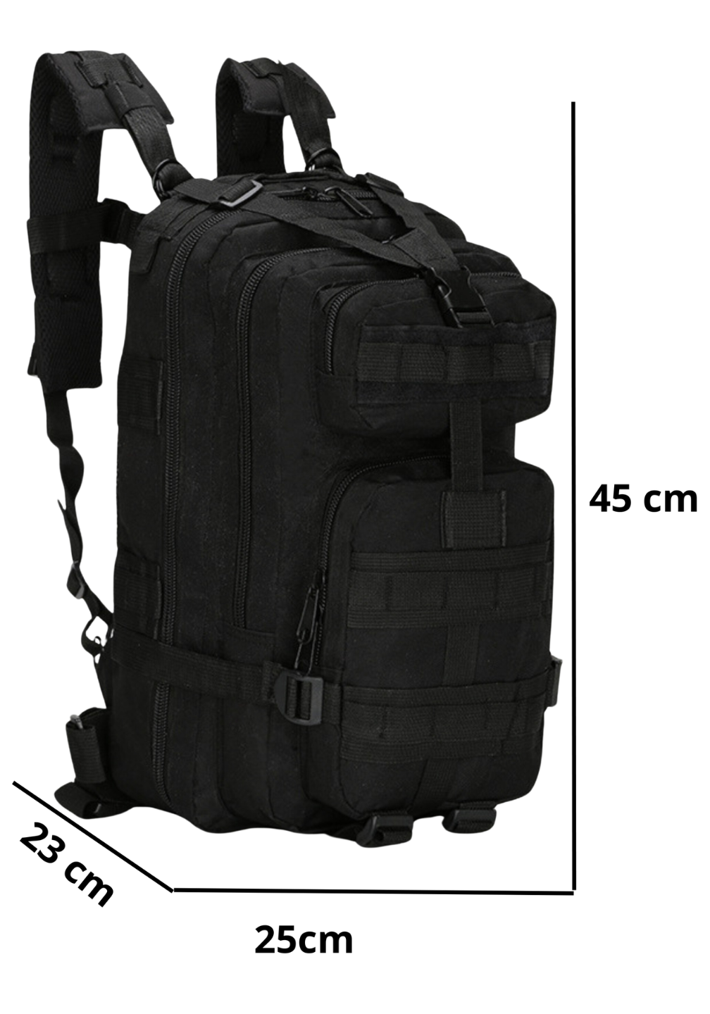 Mochila Tática Outdoor 30 Litros - Preta