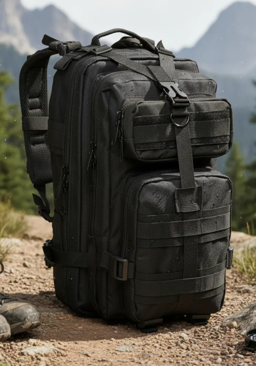 Mochila Tática Outdoor® 30 Litros - Preta