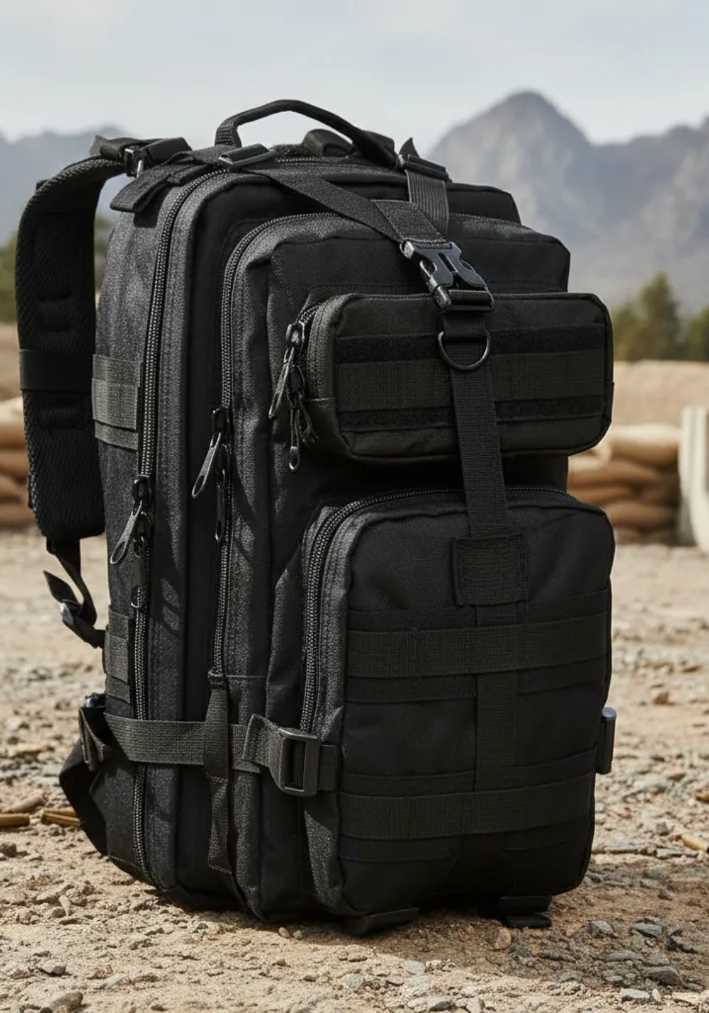 Mochila Tática Outdoor® 30 Litros - Preta