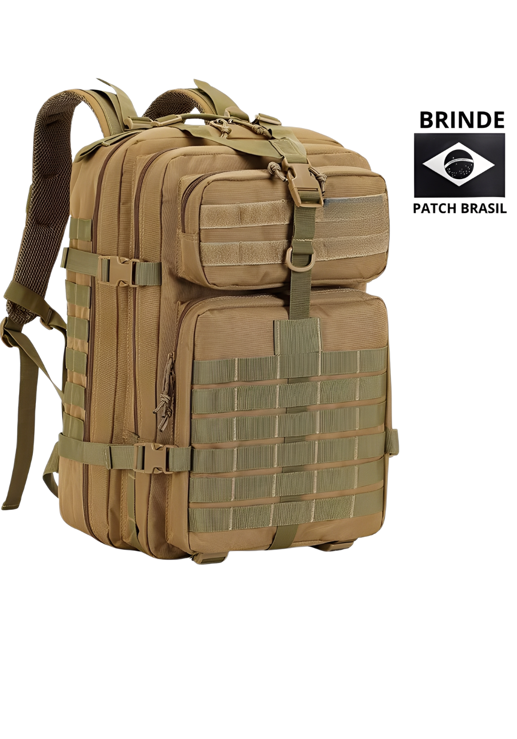 Mochila Tática Outdoor® 50 Litros - Cáqui