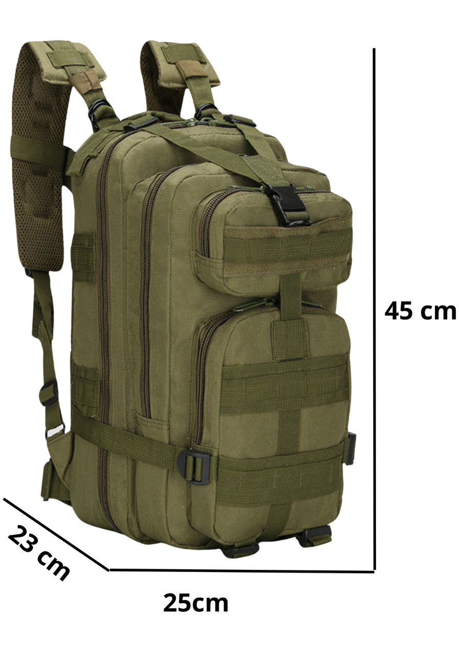 Mochila Tática Outdoor 30 Litros - Verde Oliva