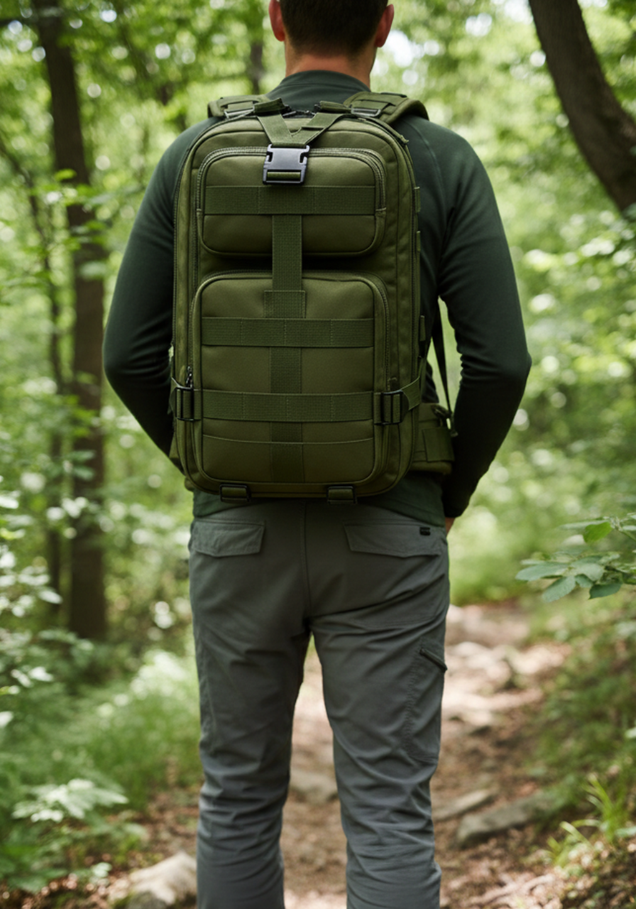 Mochila Tática Outdoor 30 Litros - Verde Oliva