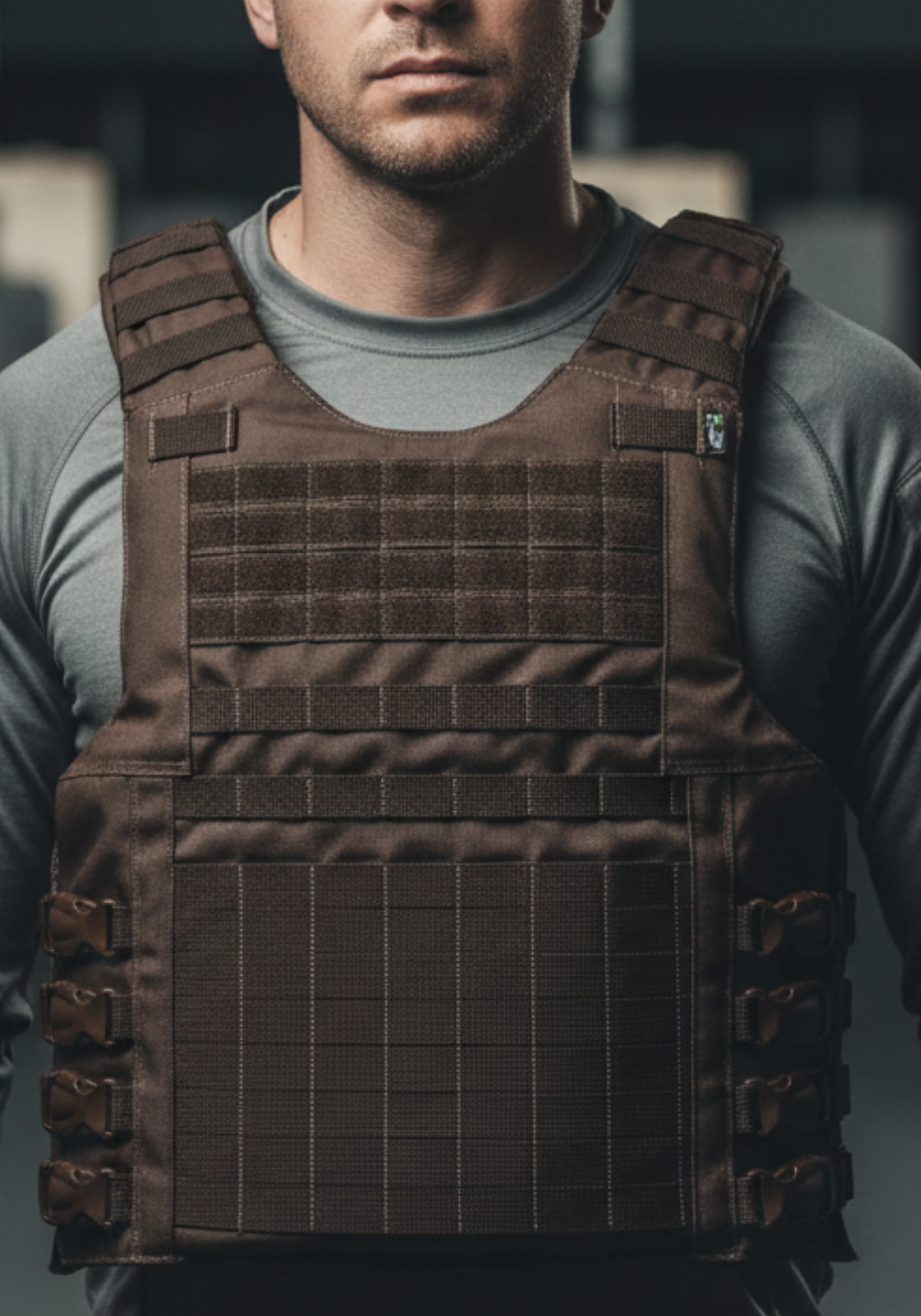 Capa de Colete Modular Slim Protection - Marrom