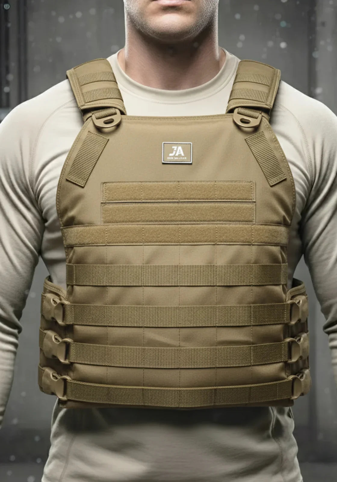Capa de Colete Plate Carrier - Cáqui