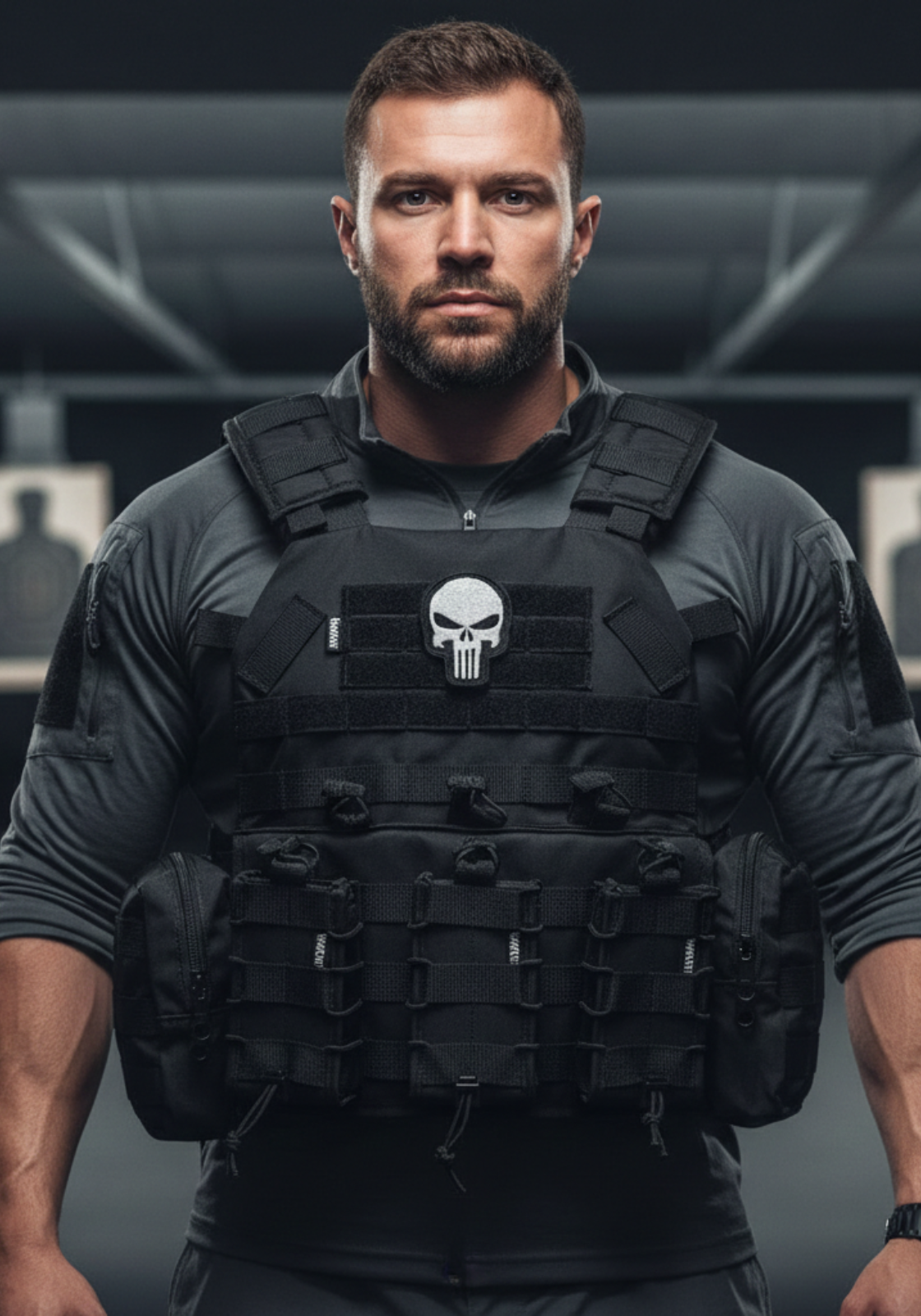 Colete Modular Plate Carrier War Z - Preto