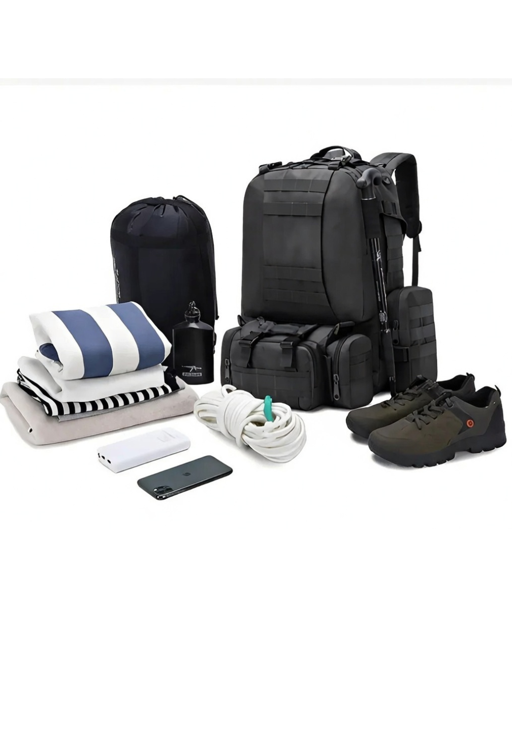 Mochila Tática Armor 65 Litros - Preta