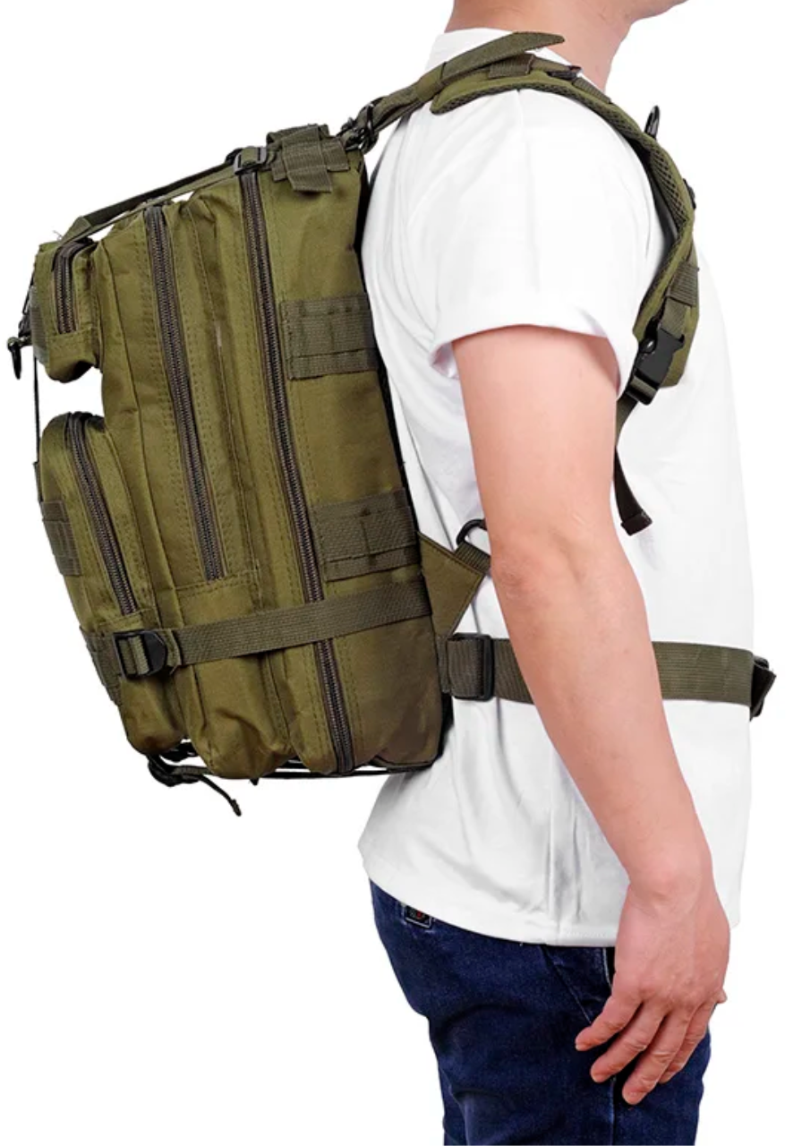 Mochila Tática Outdoor 30 Litros - Verde Oliva