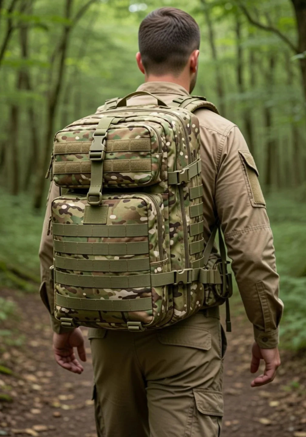 Mochila Tática Outdoor 50 Litros - Multicam