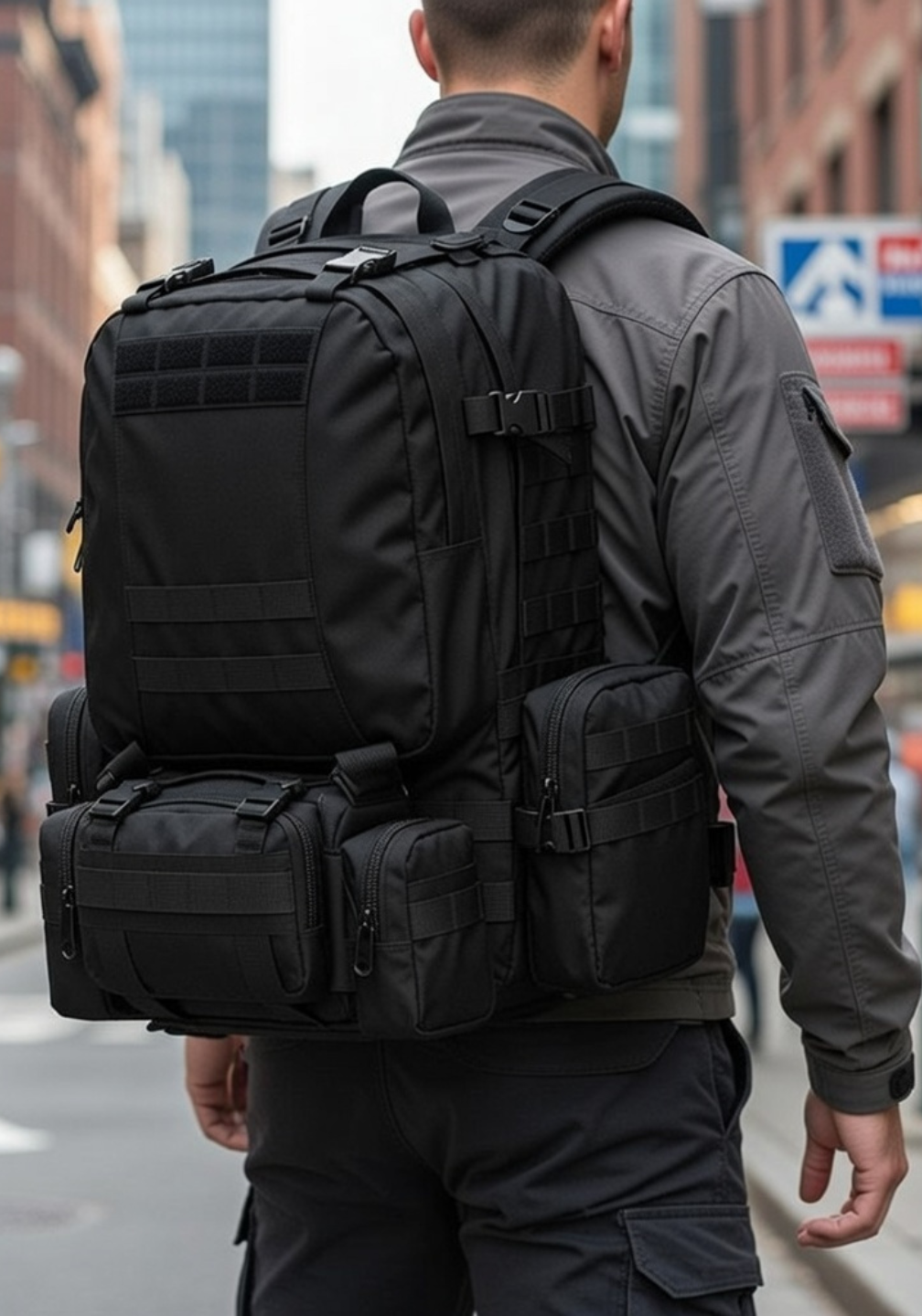 Mochila Tática Armor® 65 Litros - Preta