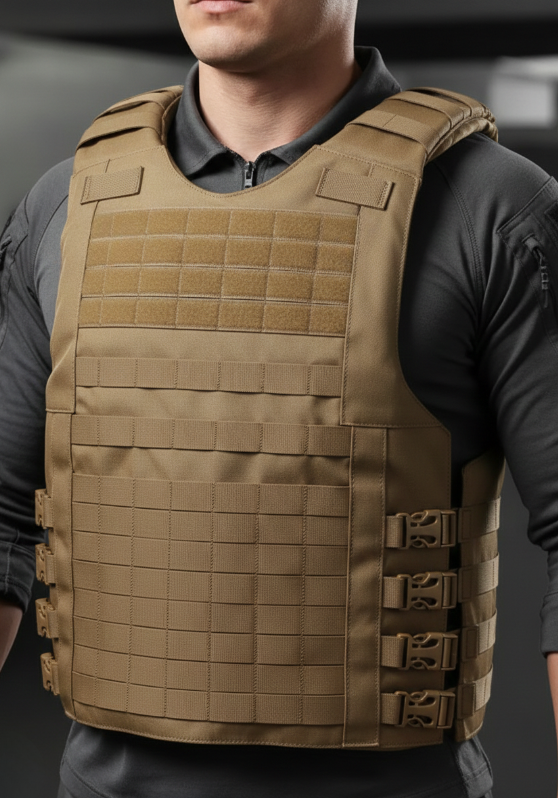 Capa de Colete Modular Slim Protection - Cáqui