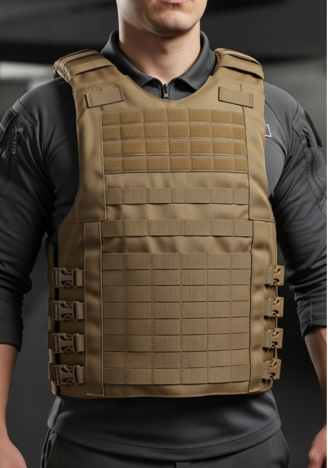 Capa de Colete Modular Slim Protection - Cáqui