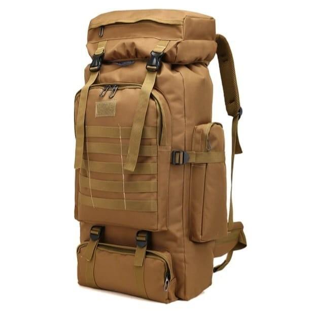 Mochila Trilha e Camping 80 Litros - Cáqui