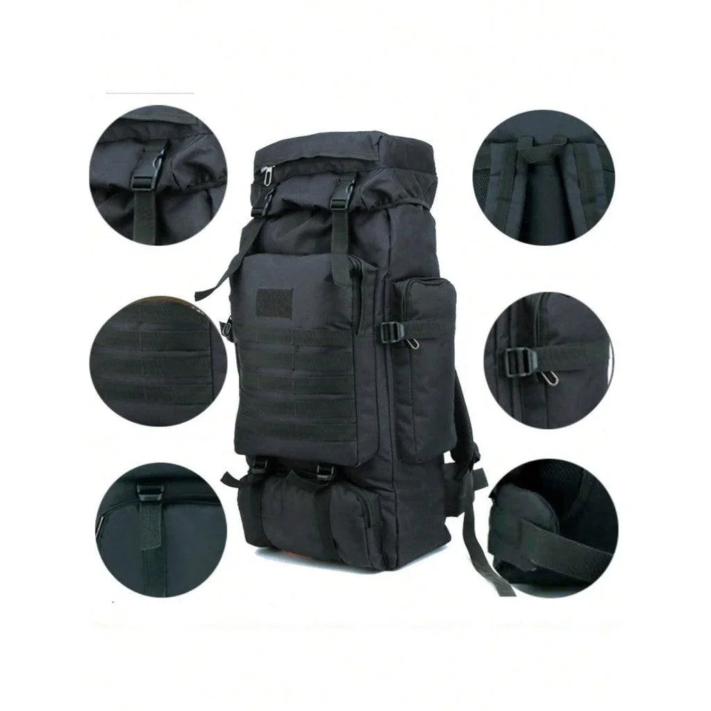 Mochila Trilha e Camping 80 Litros - Cáqui