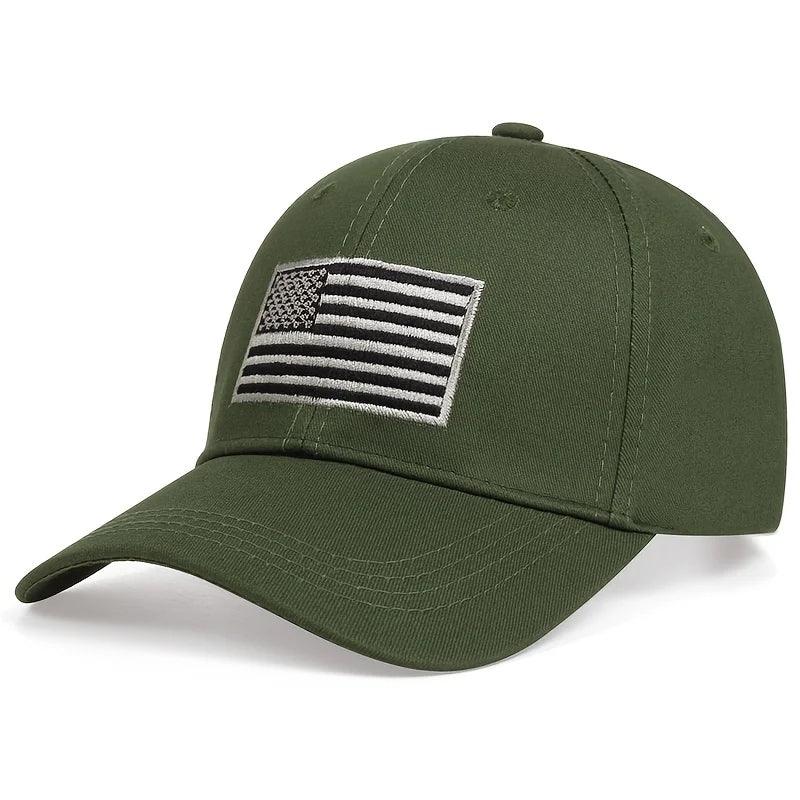 Boné Tático com Bandeira Americana Bordada