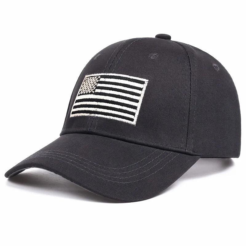 Boné Tático com Bandeira Americana Bordada