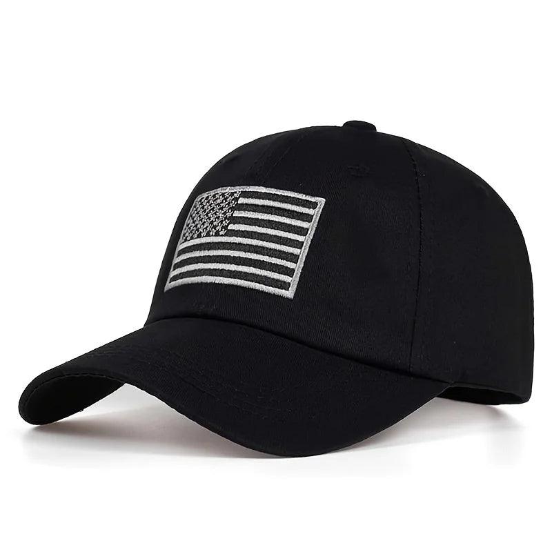 Boné Tático com Bandeira Americana Bordada