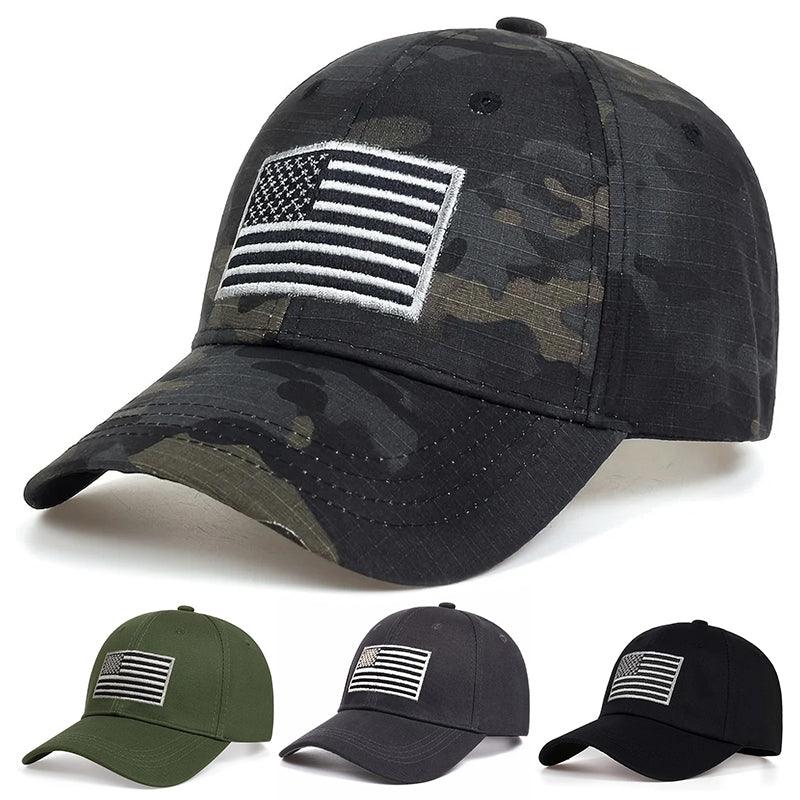 Boné Tático com Bandeira Americana Bordada