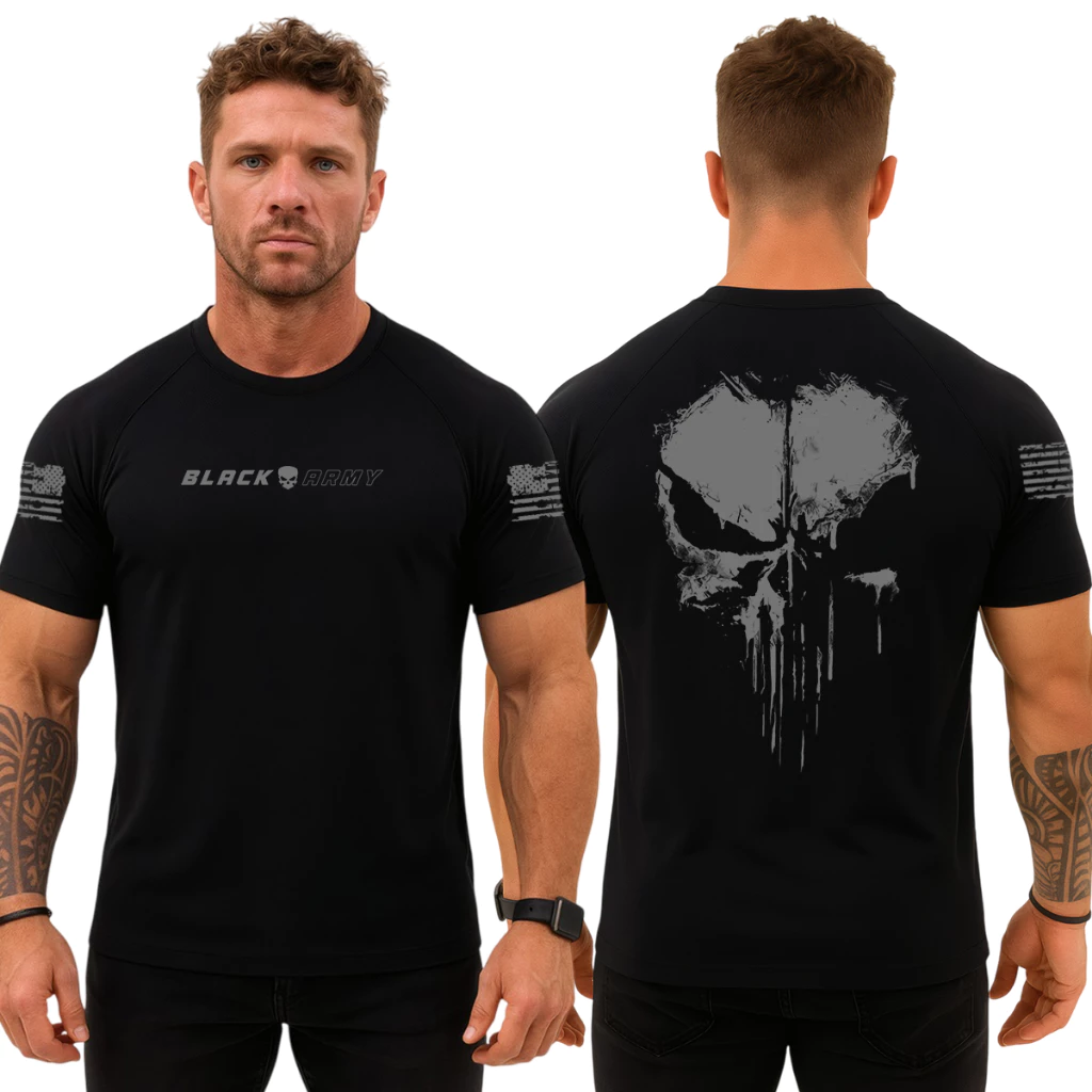 Camiseta Militar Black Army – Justiceiro