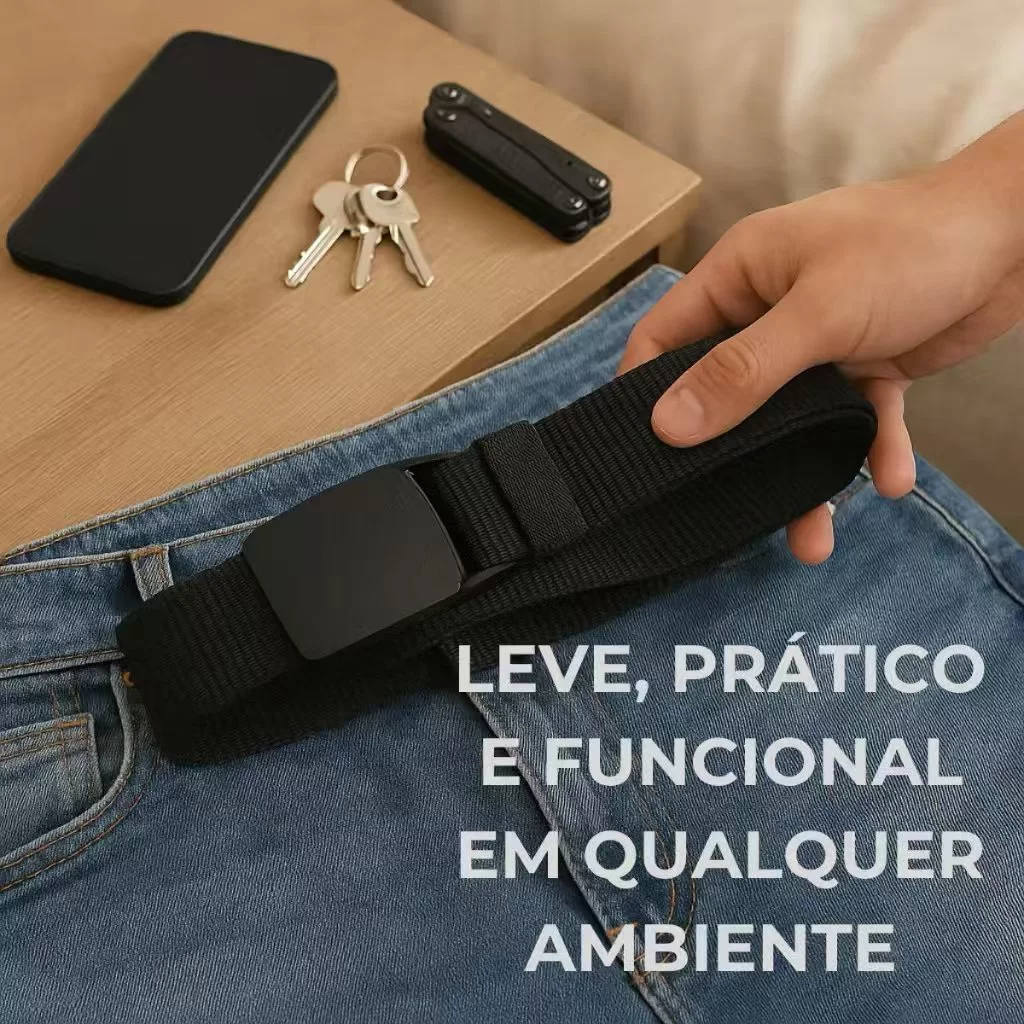 Cinto de Nylon com Fivela de Engate Rápido