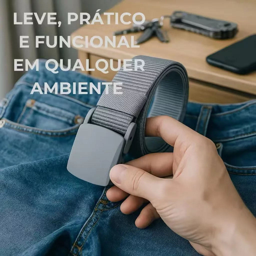 Cinto de Nylon com Fivela de Engate Rápido