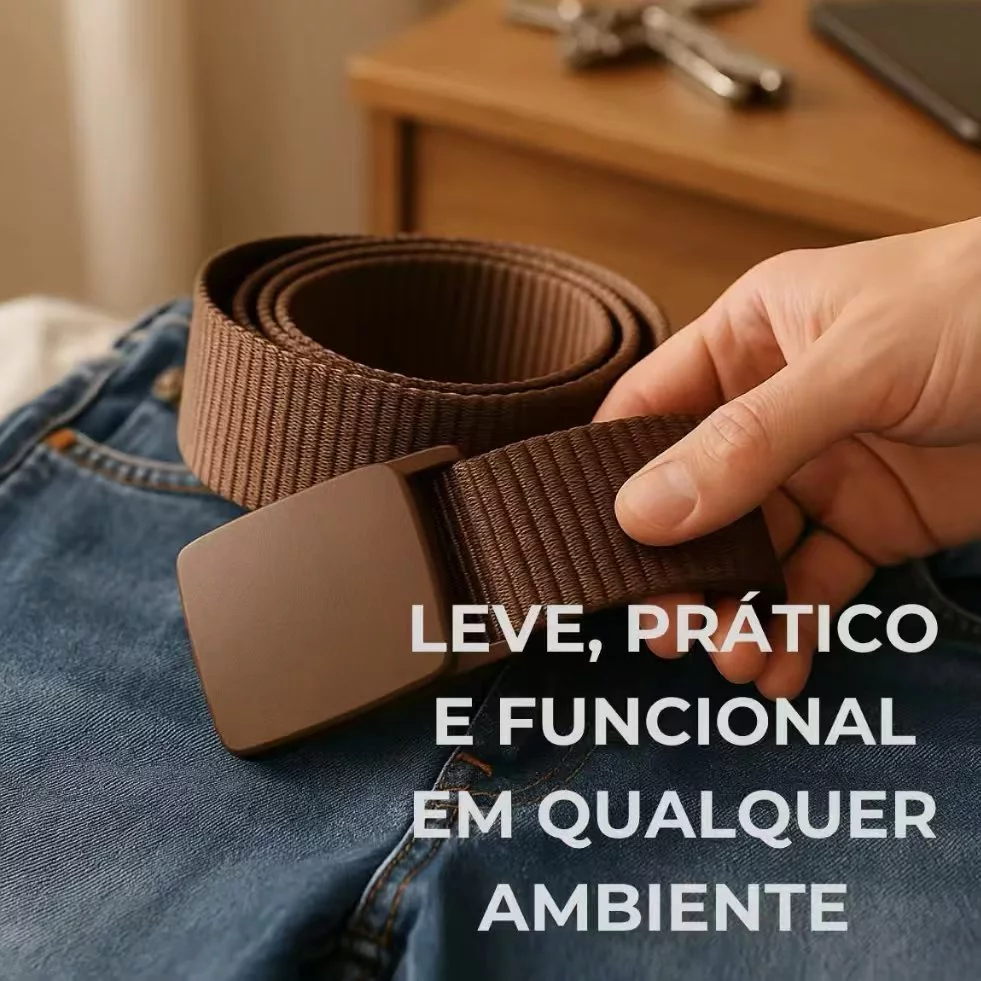 Cinto de Nylon com Fivela de Engate Rápido