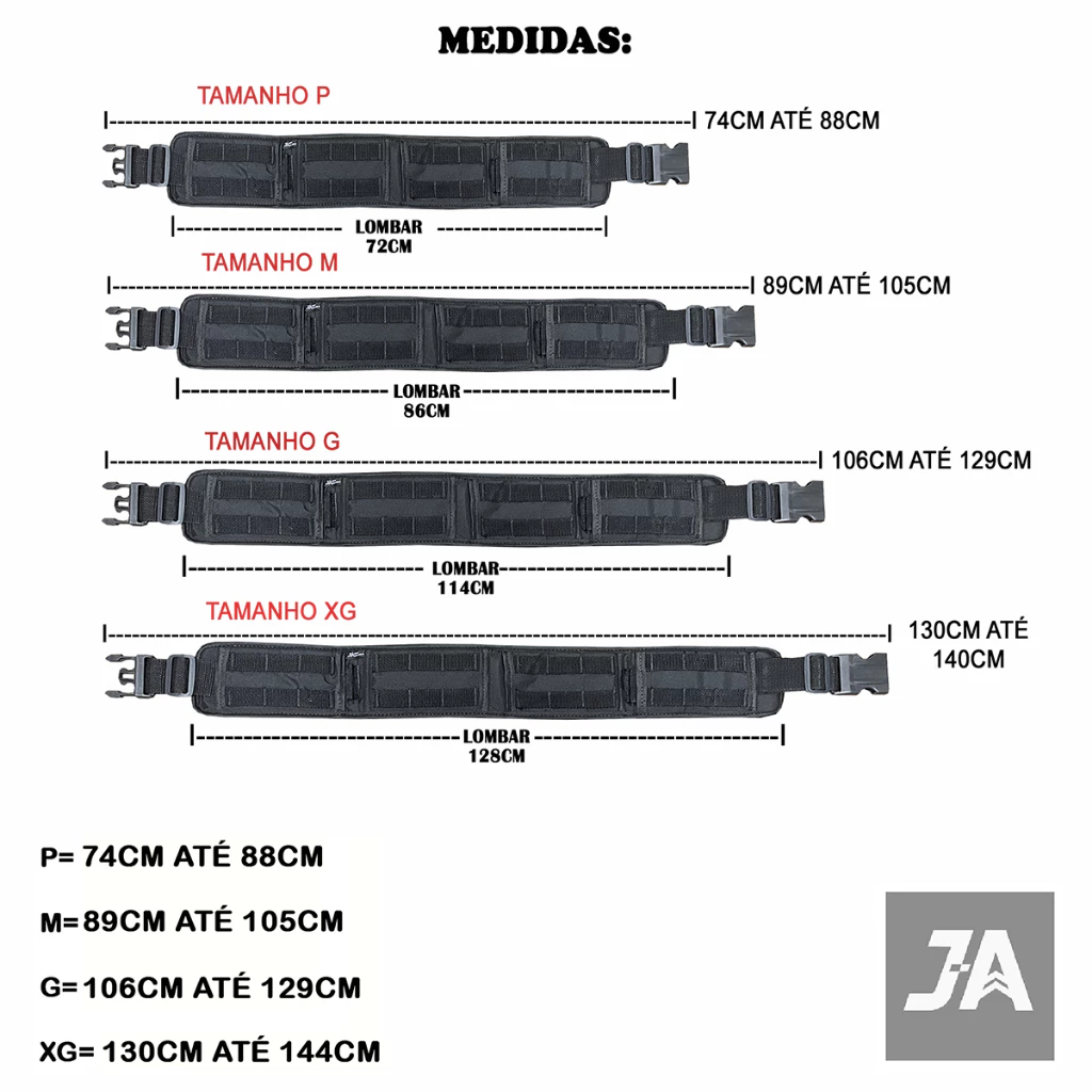 Cinto Tático Modular J A Rio Militar®