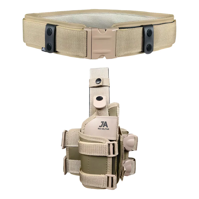 Combo Cinto tático + Coldre de Perna Universal