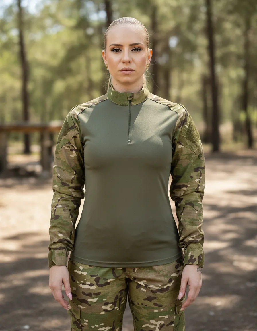Camisa Combat Shirt Tática Feminina