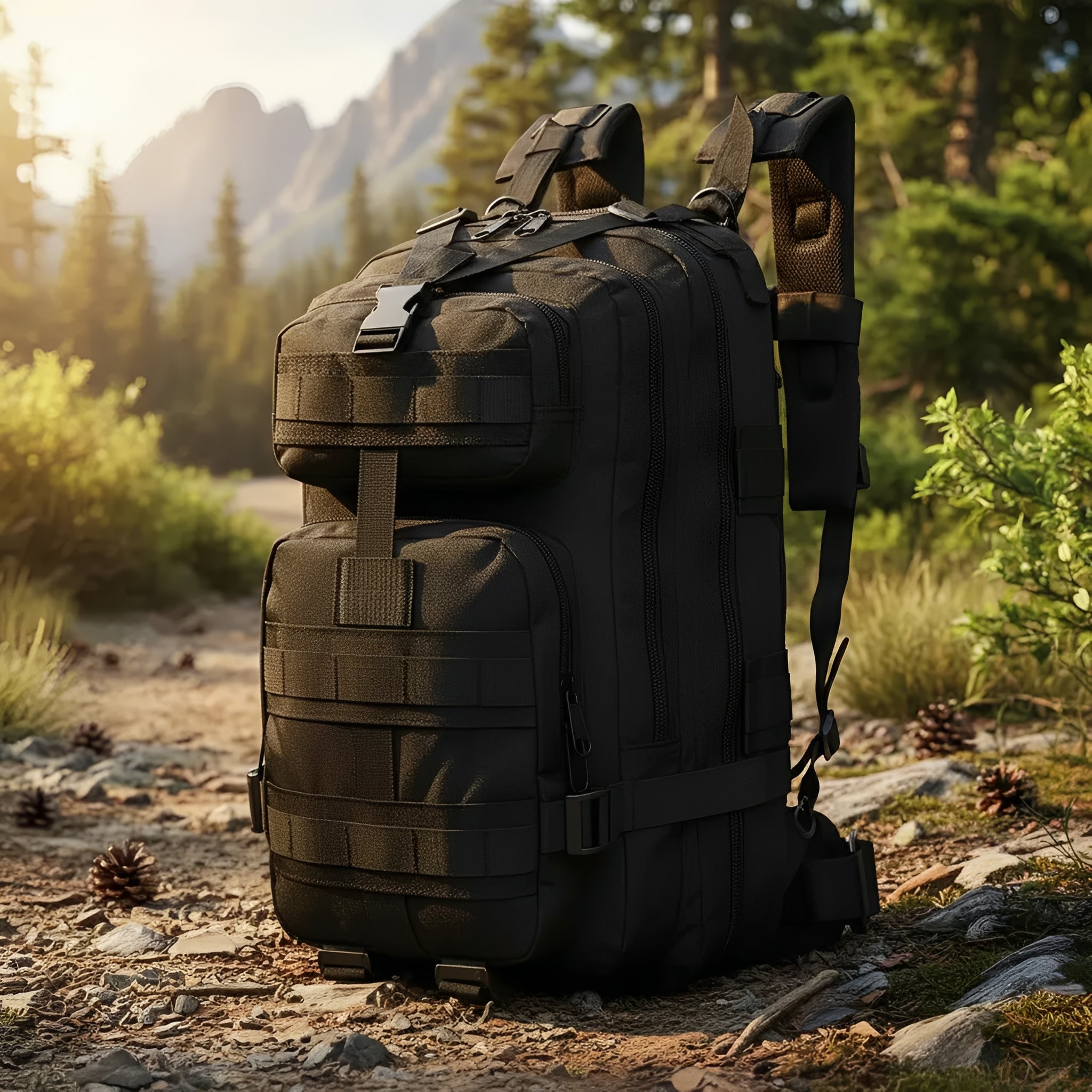 Mochila Tática 30 Litros Outdoor® - Preta