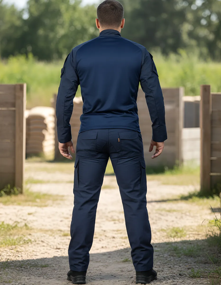 Farda Completa : Combat Shirt + Calça Tática - Azul Noturno