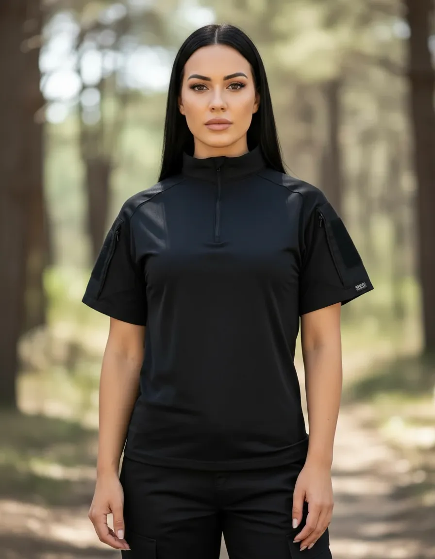 Camisa Combat Feminina Manga Curta