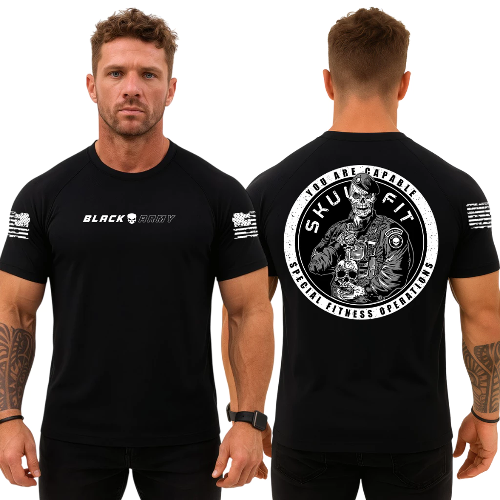 Camiseta Militar Black Army – Skull Fit