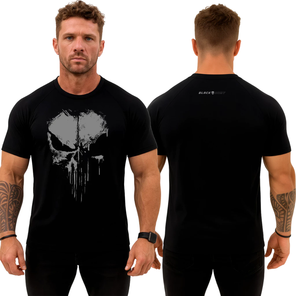 Camiseta Militar Black Army – Ghost Gray