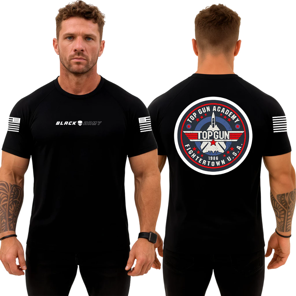 Camiseta Militar Black Army – Top Gun
