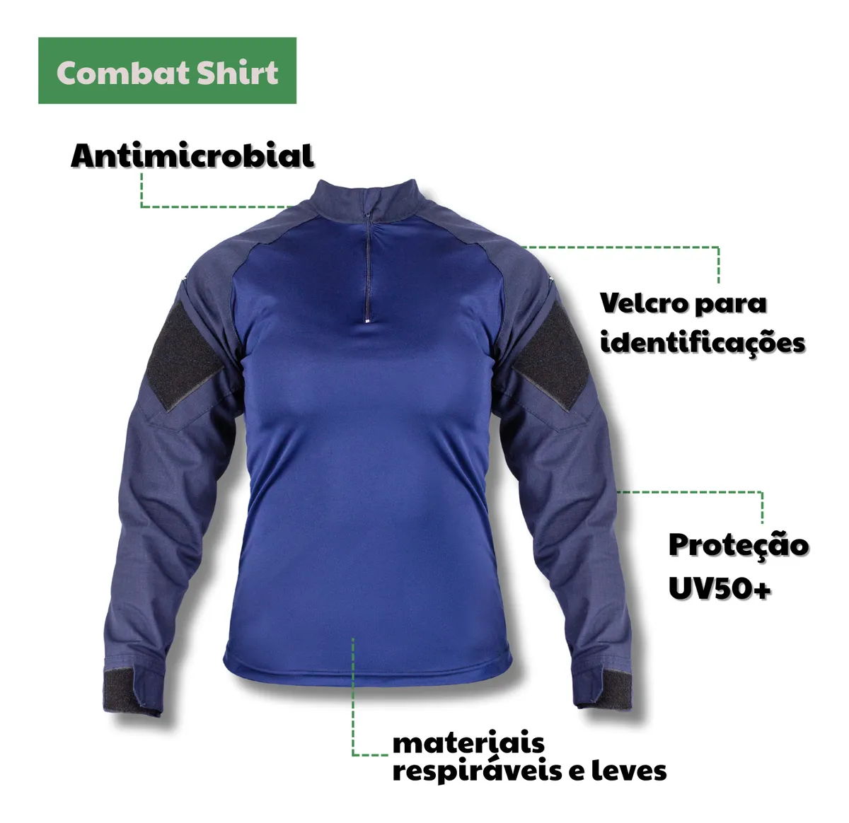 Combat Shirt Valkyria - Azul Marinho