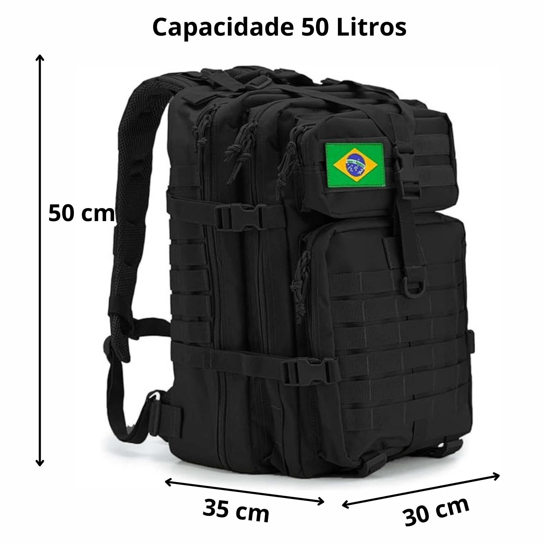 Mochila Tática Outdoor 50 Litros - Army