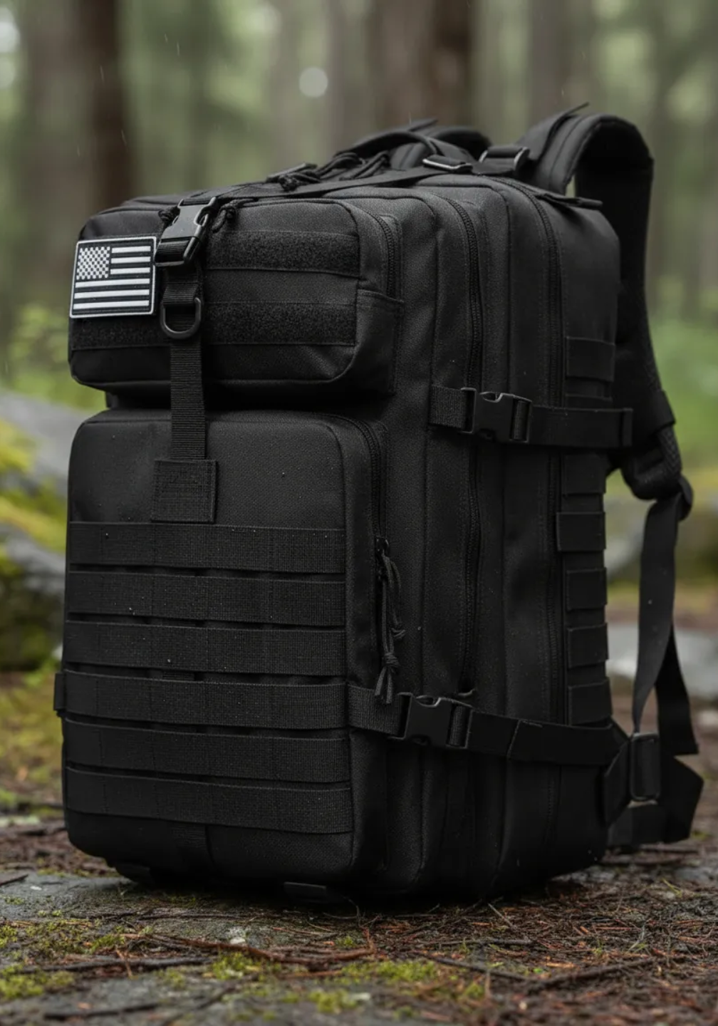 Mochila Tática Outdoor 50 Litros - Preta