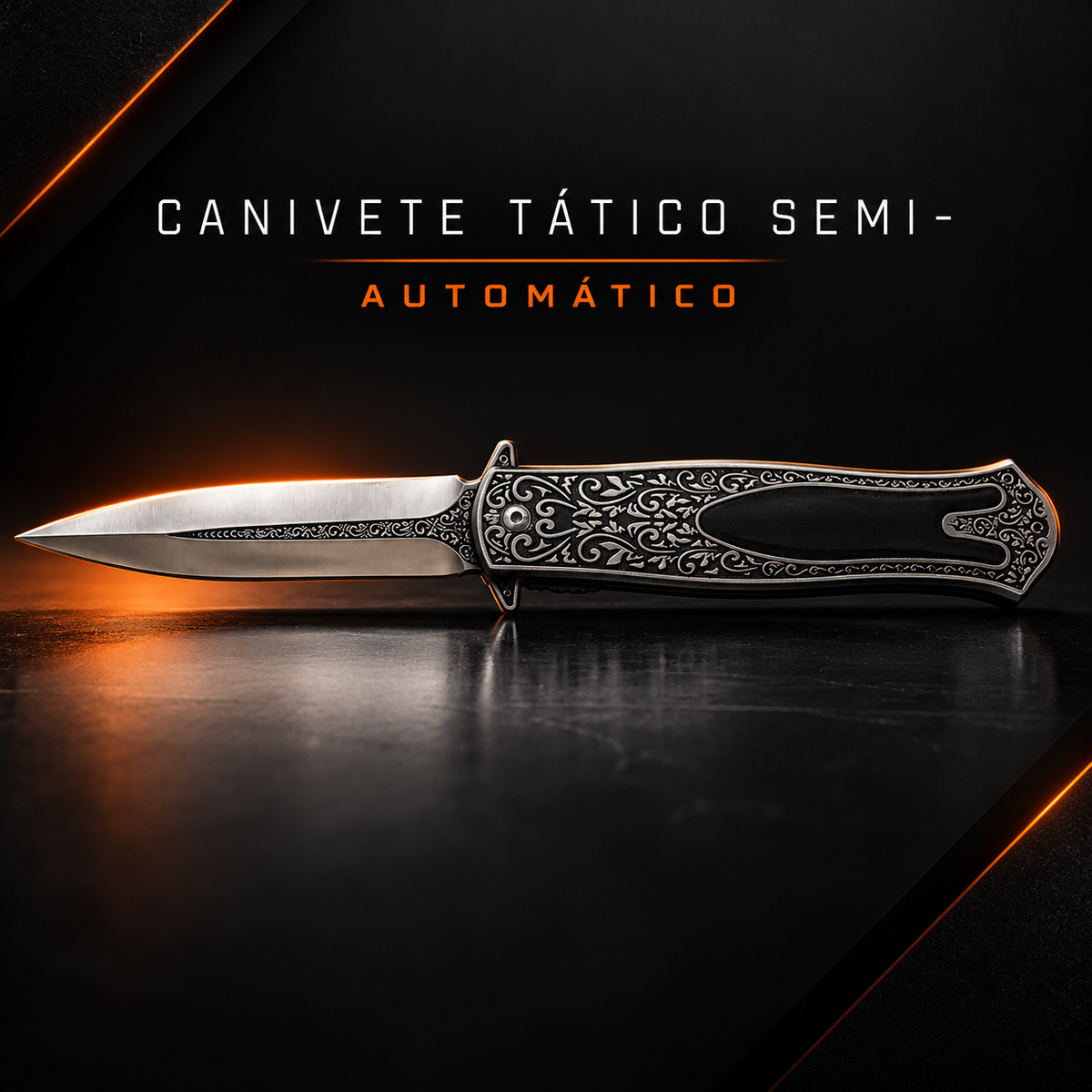 Canivete Tático Semi Automático