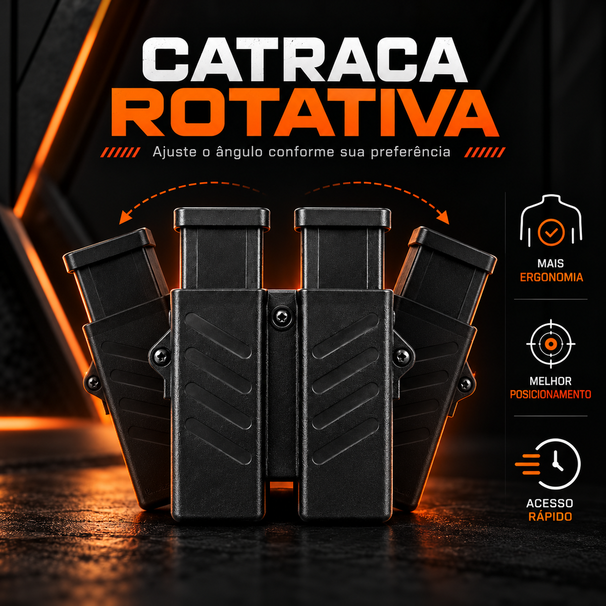 Porta Carregador Duplo Universal