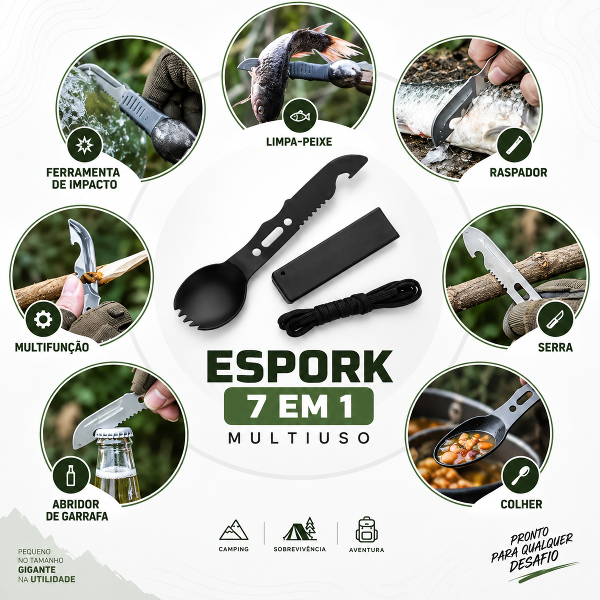 Kit Completo de Sobrevivência 12 em 1