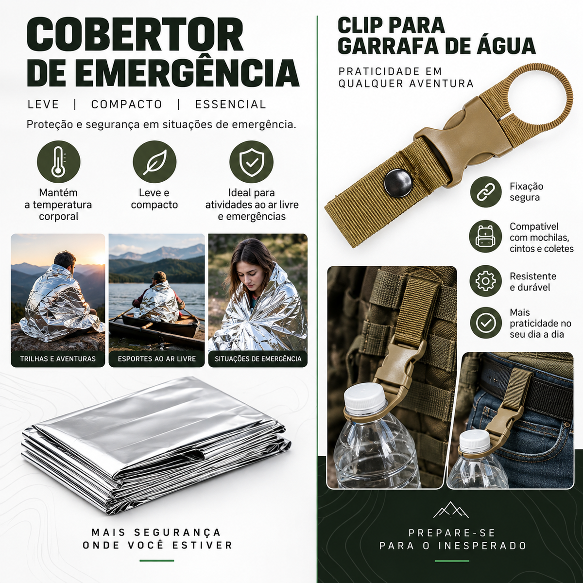 Kit Completo de Sobrevivência 12 em 1