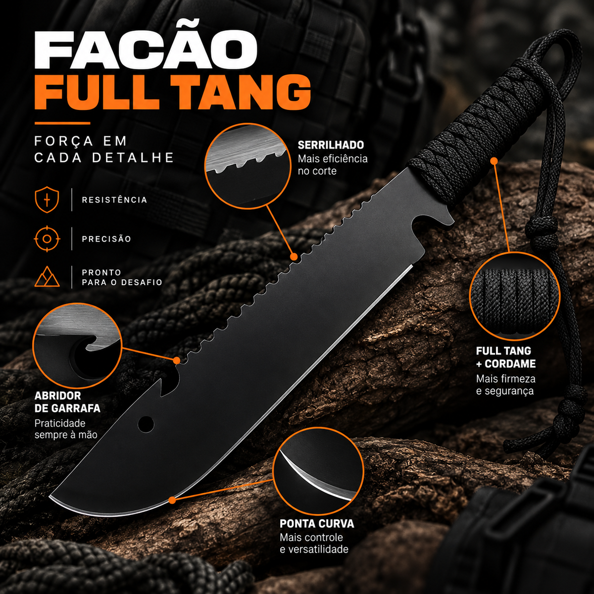 Facão Full Tang
