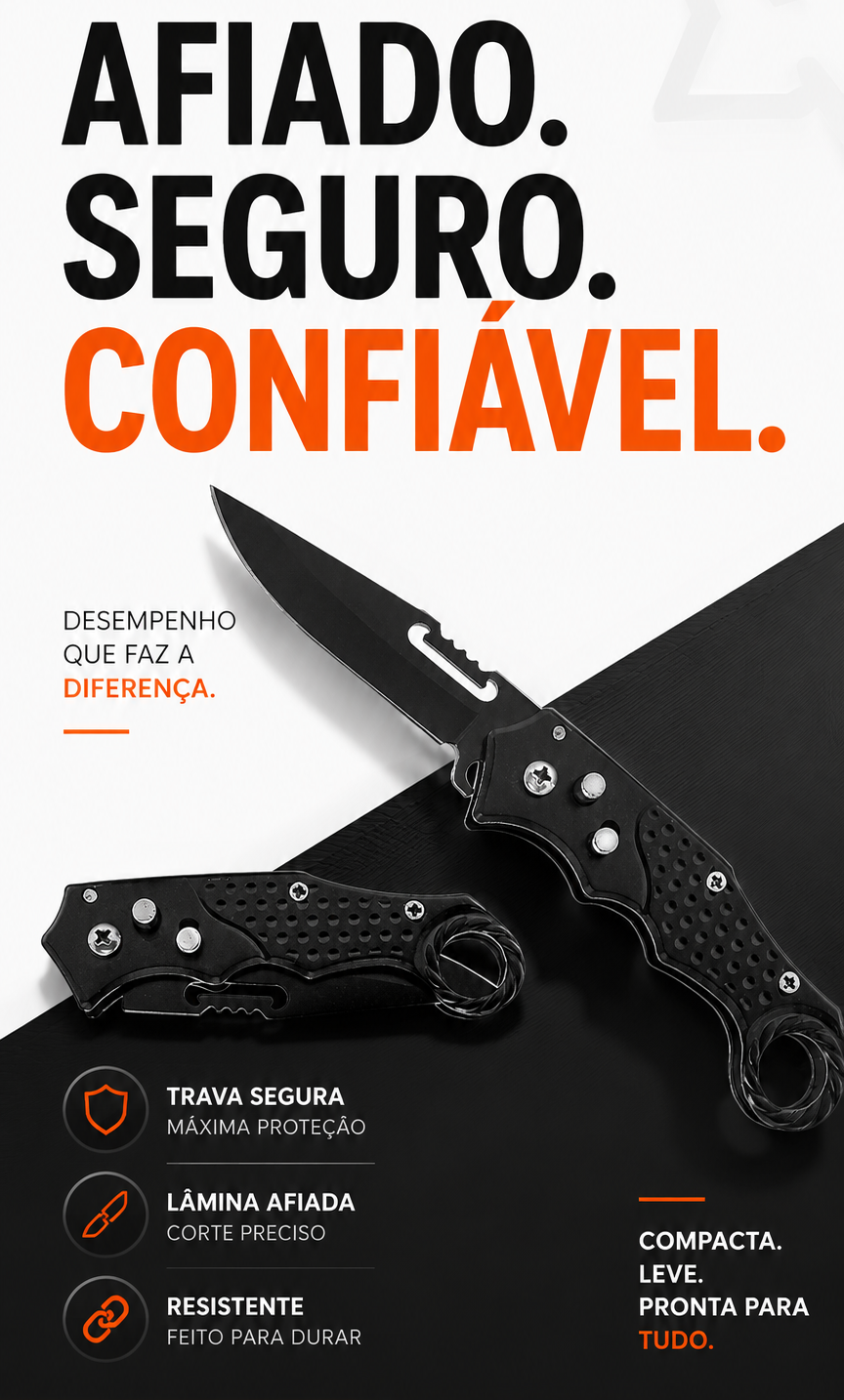 Canivete com Trava Automática