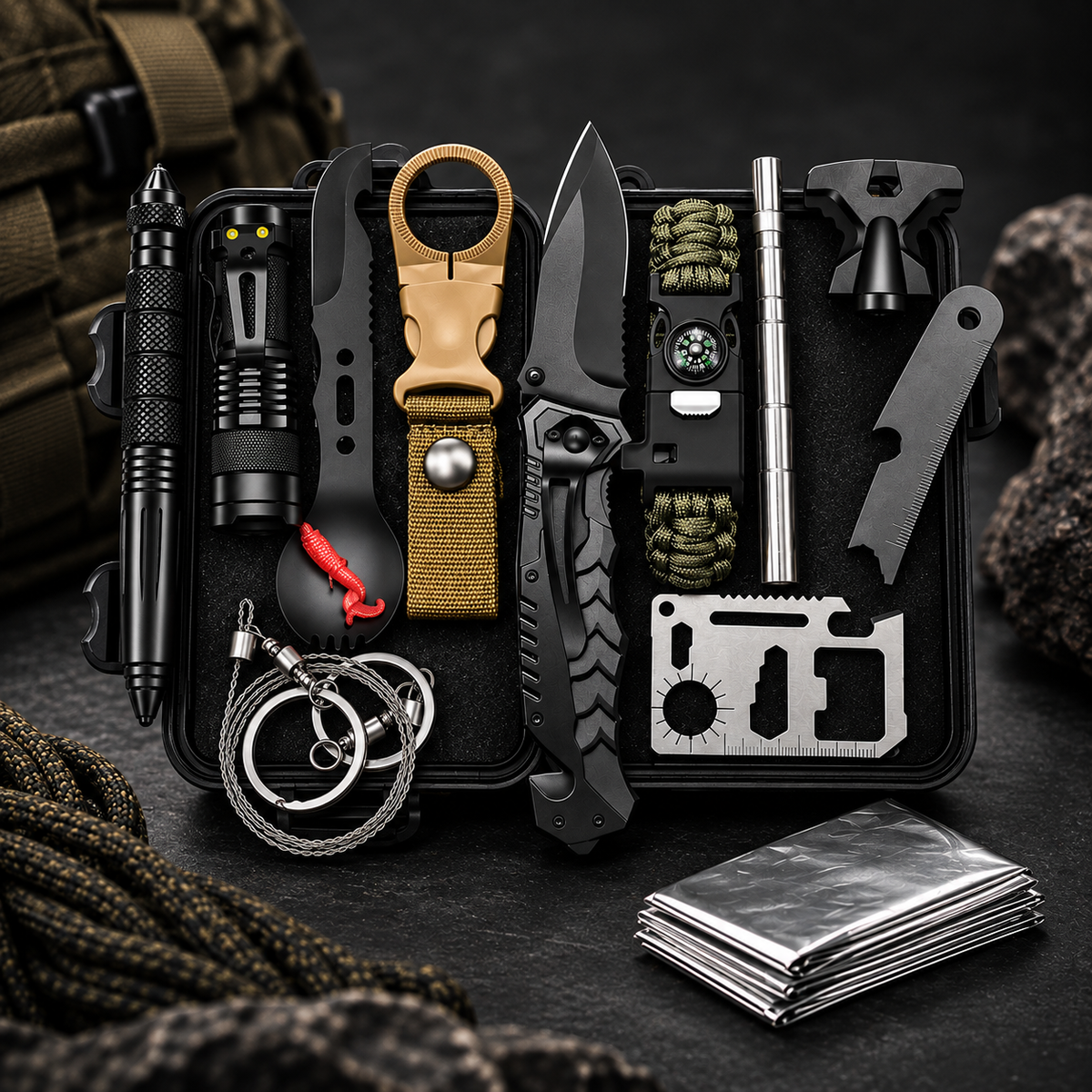Kit Completo de Sobrevivência 12 em 1