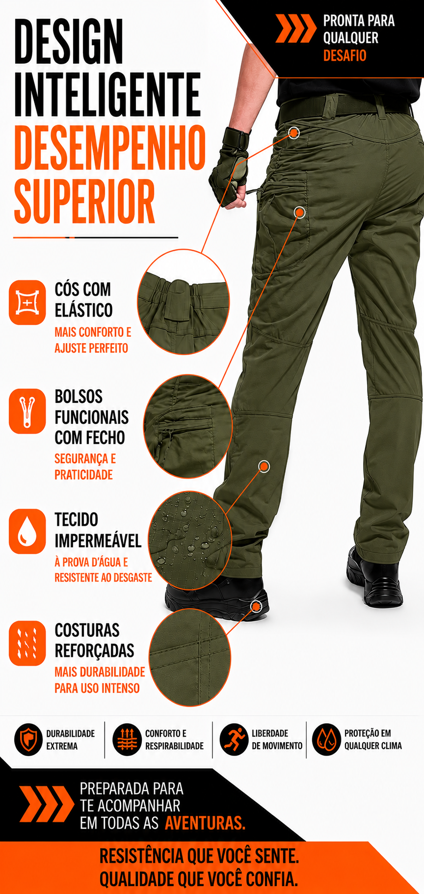 Calça Tática Patriot®  - Verde Oliva
