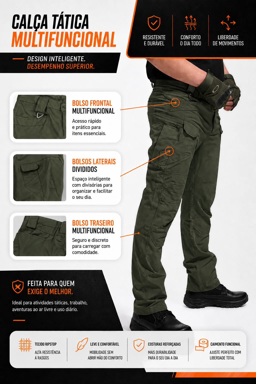 Calça Tática Patriot®  - Verde Oliva
